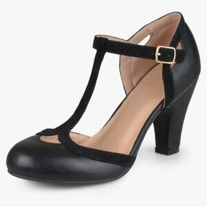 Journee Collection T-Strap Heels (NEVER BEEN WORN)